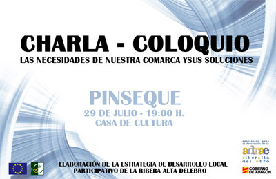 Cartel charla Pinseque