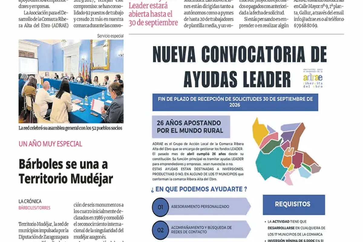 26 años apostando por el desarrollo rural